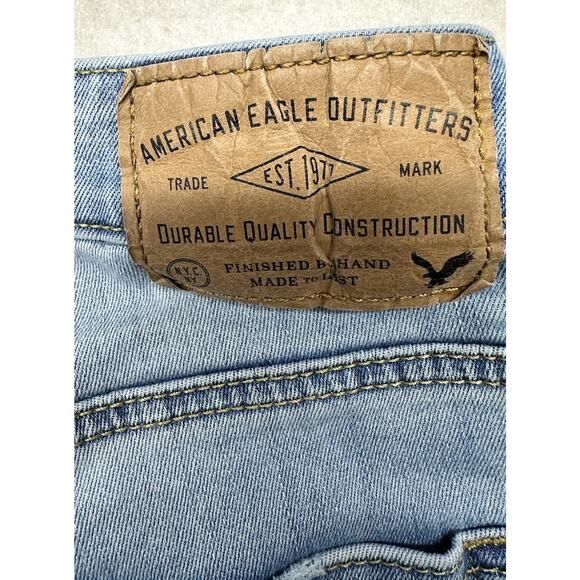 American Eagle Mens Relaxed Straight Extreme Flex Light Blue Jeans Size 32 X 34 - Picture 11 of 11